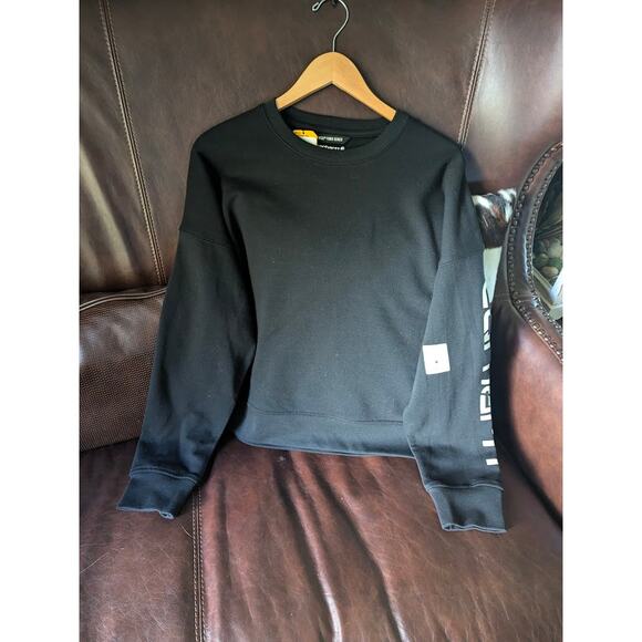 Carhartt Womens TENCEL Fiber Series Loose Fit Crewneck Sweatshirt MEDIUM BLACK - Picture 1 of 2